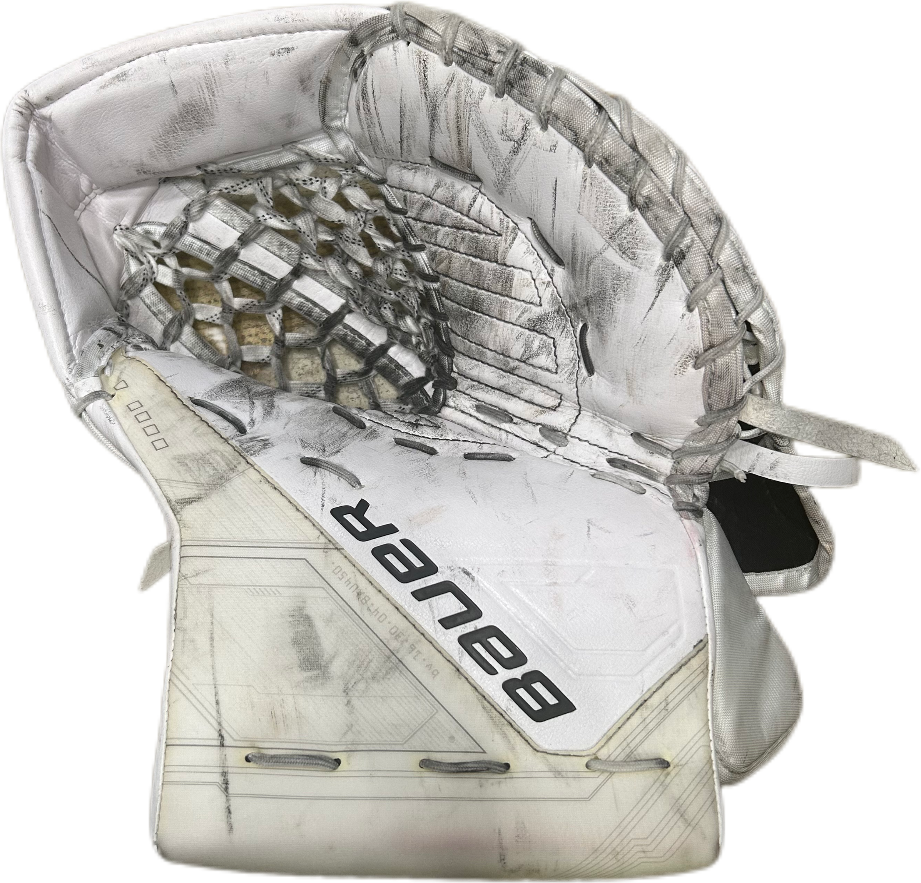 Bauer Supreme Mach - Gant de gardien de but Pro Stock d'occasion (blanc) n° 2